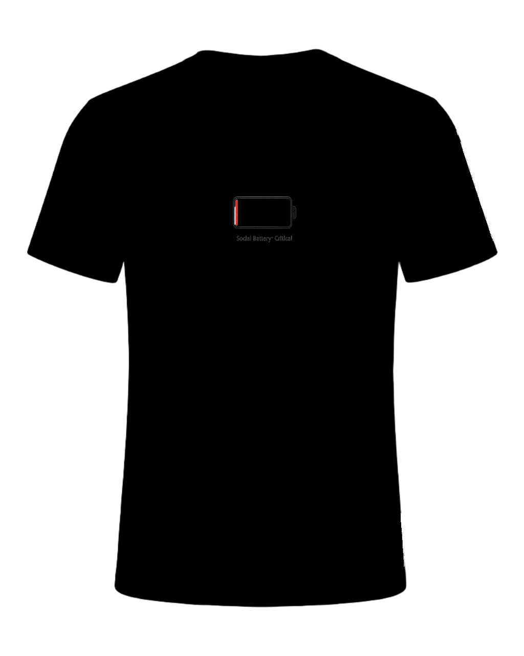 Social Battery Empty — Black