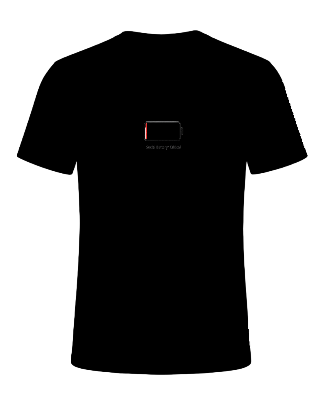 Social Battery Empty — Black