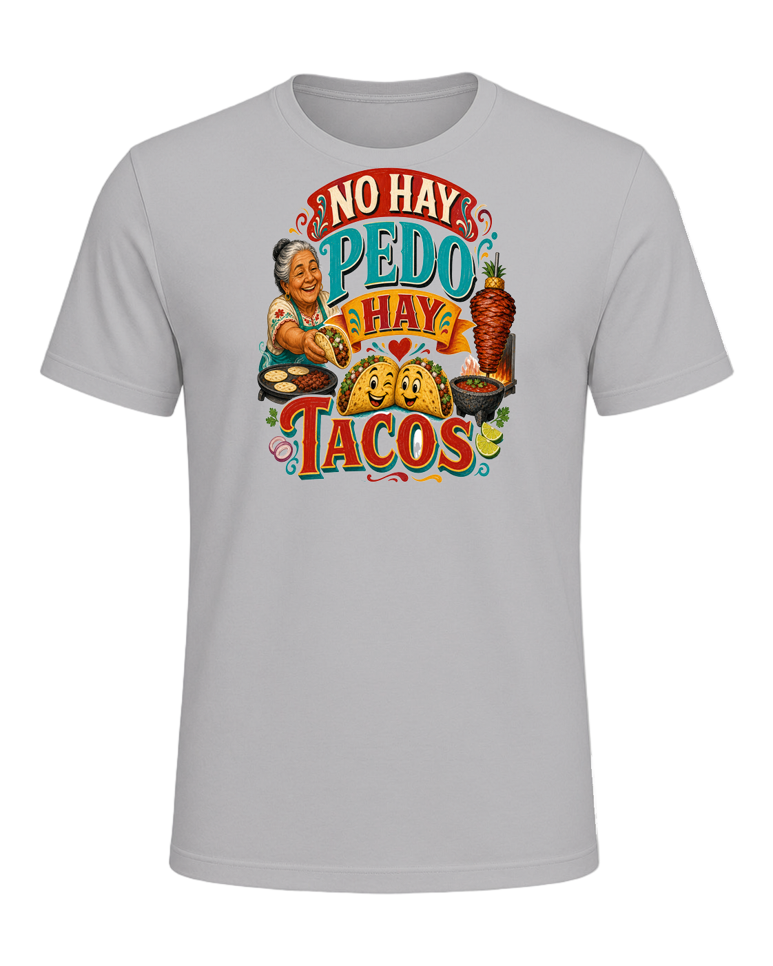NO HAY PEDO HAY TACOS — Athletic Heather