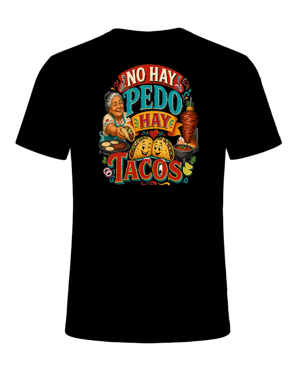 NO HAY PEDO HAY TACOS — Black