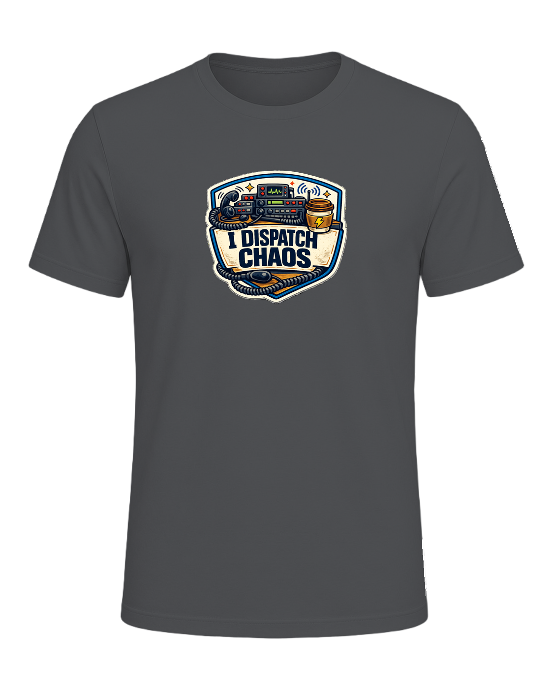 A funny emergency dispatcher tee for the calm voice behind every chaotic shift. — Asphalt
