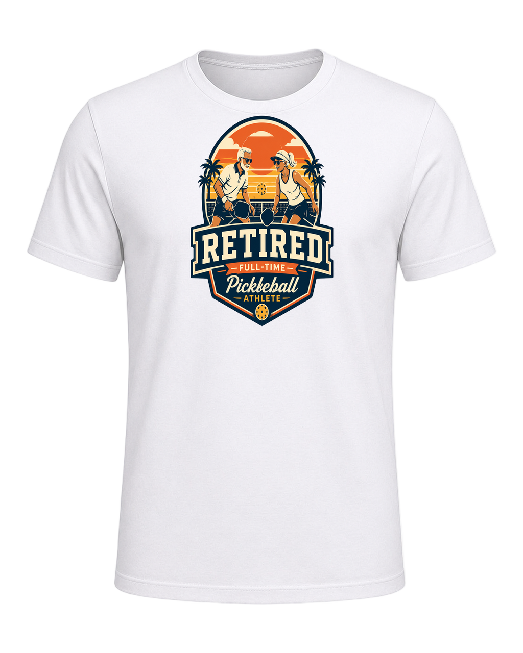 Pickleball Retirement — White