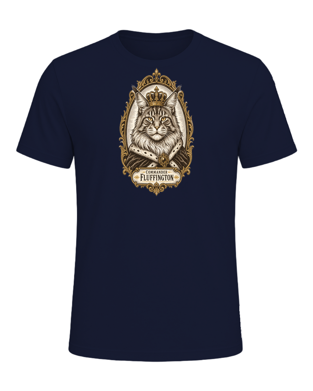 Maine Coon Royalty — Navy