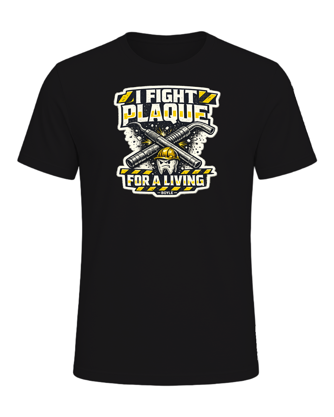 I Fight Plaque For A Living Tee — Dark Grey Heather