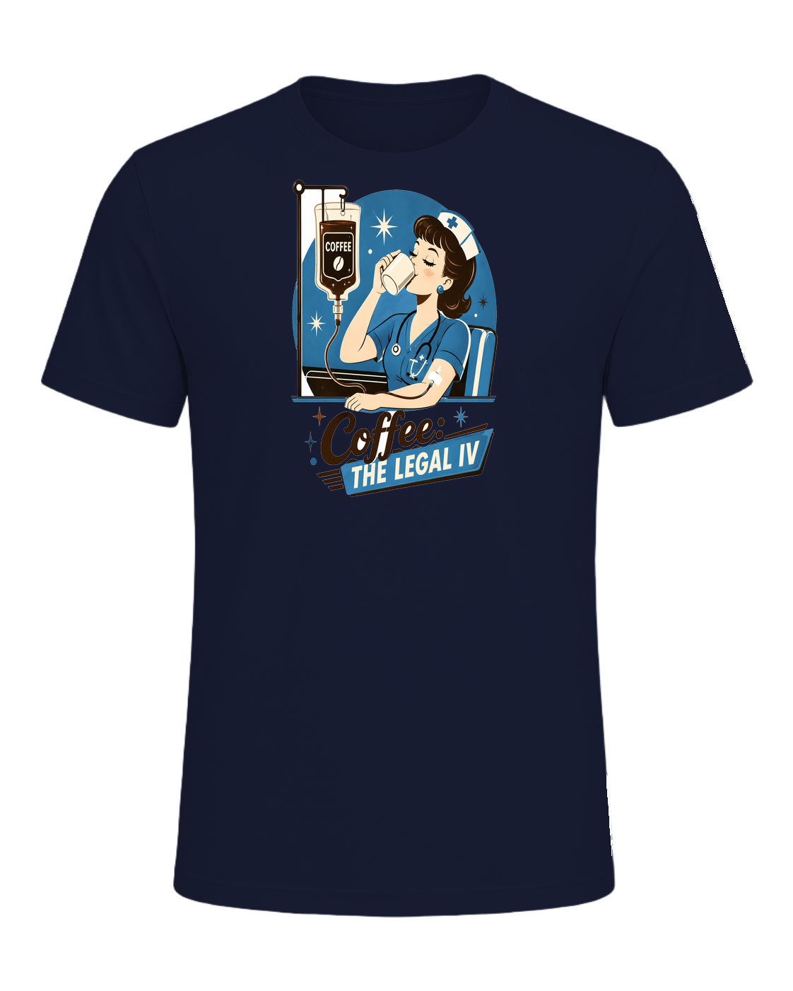 Nurse + Coffee — Navy