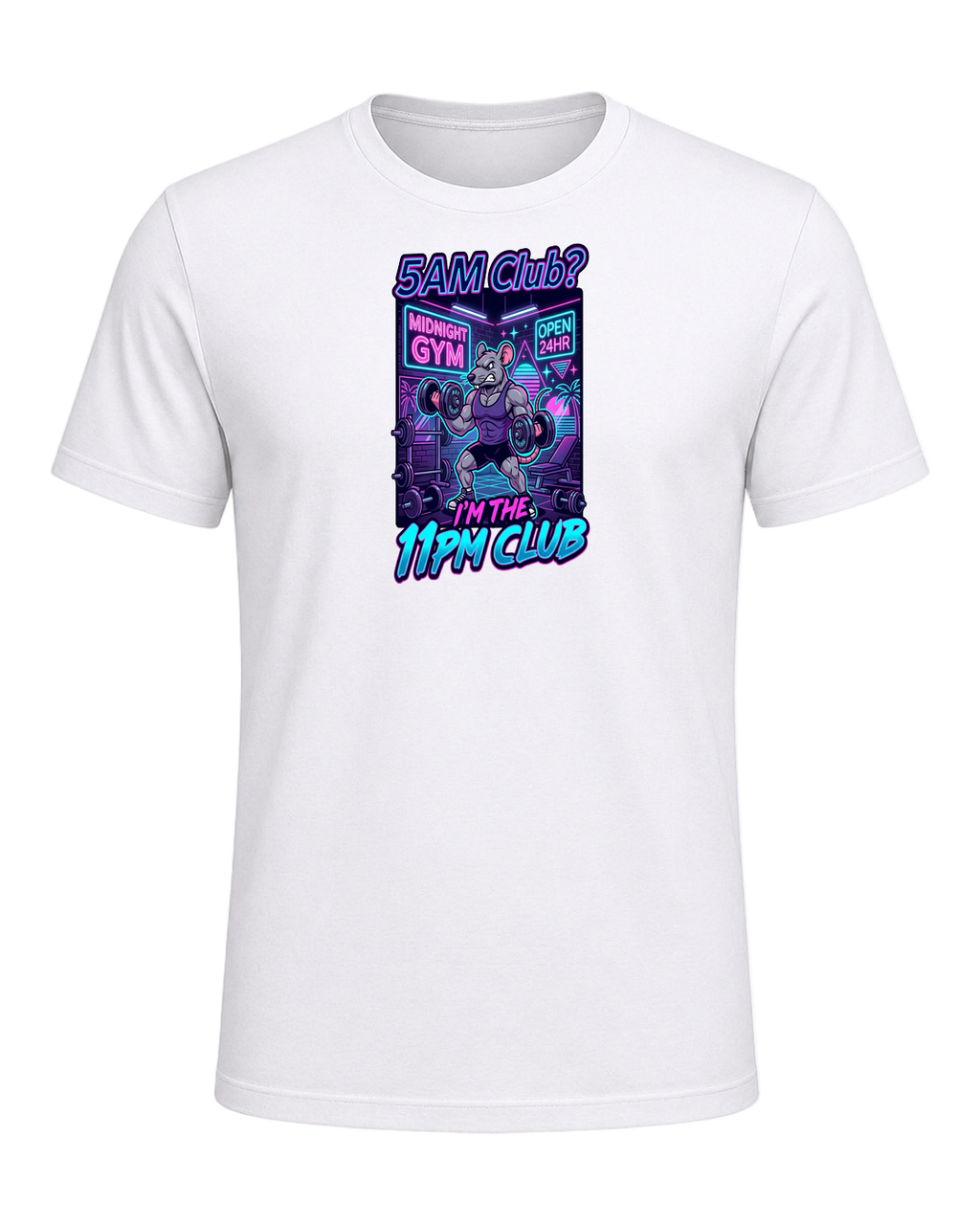 Gym Rat Night Owl — White