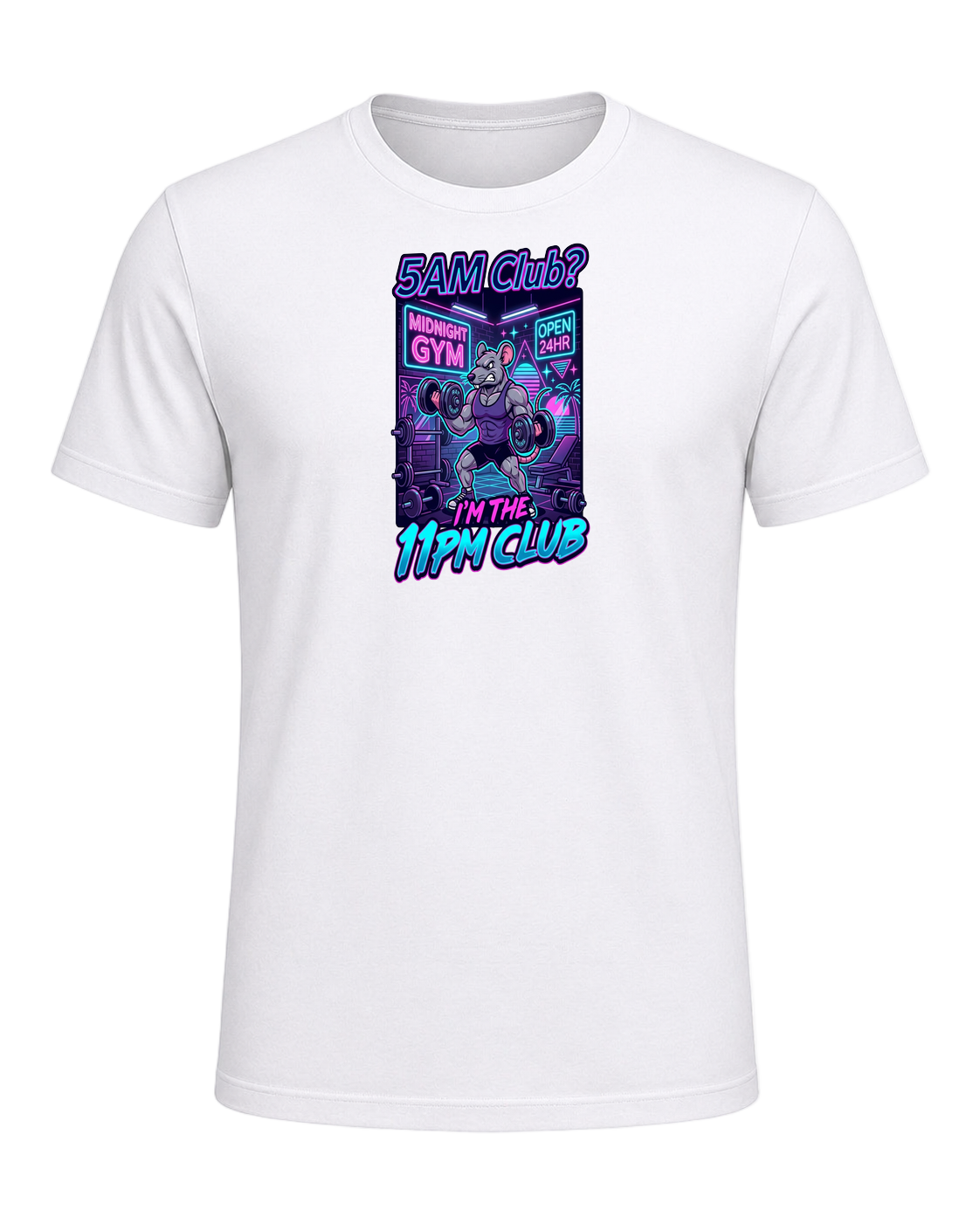 Gym Rat Night Owl — White