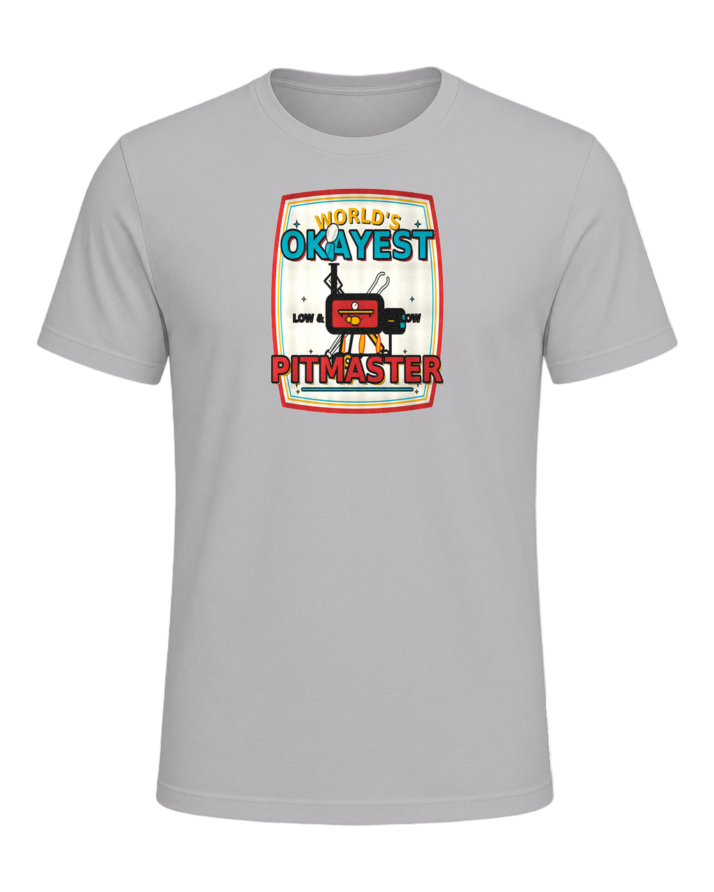 WORLD'S OKAYEST PITMASTER — Athletic Heather