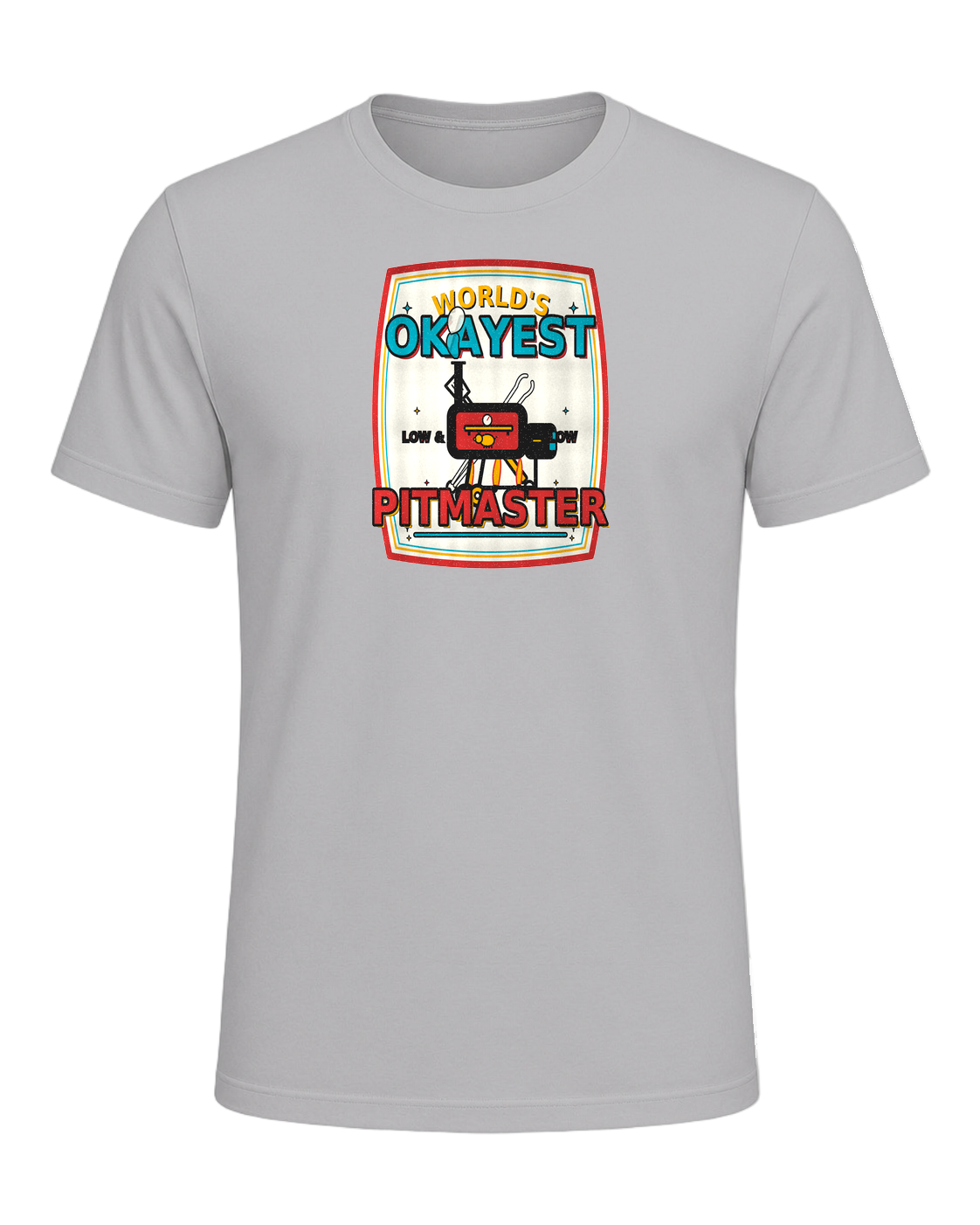 WORLD'S OKAYEST PITMASTER — Athletic Heather