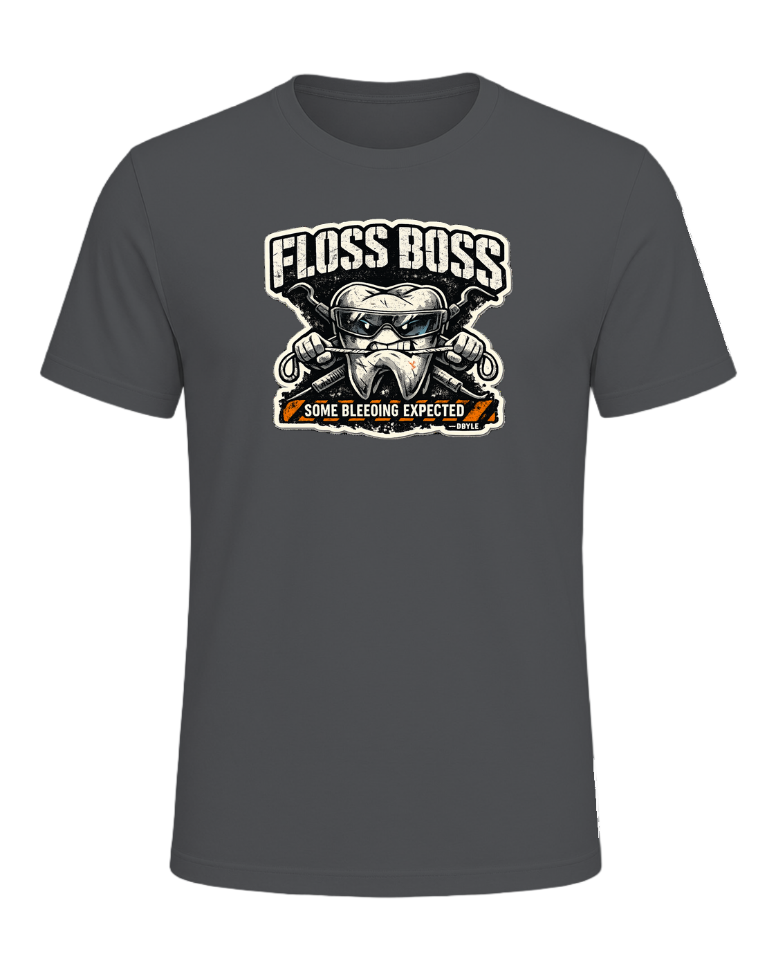 Floss Boss Some Bleeding Expected Tee — Asphalt