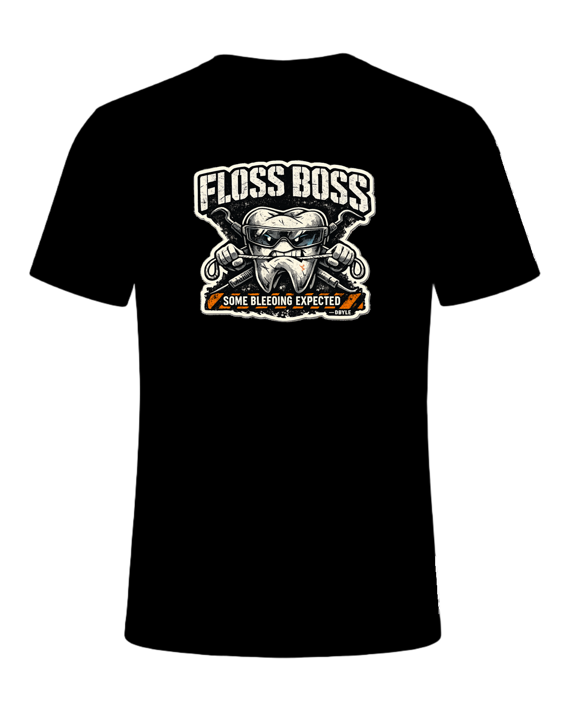 Floss Boss Some Bleeding Expected Tee — Black