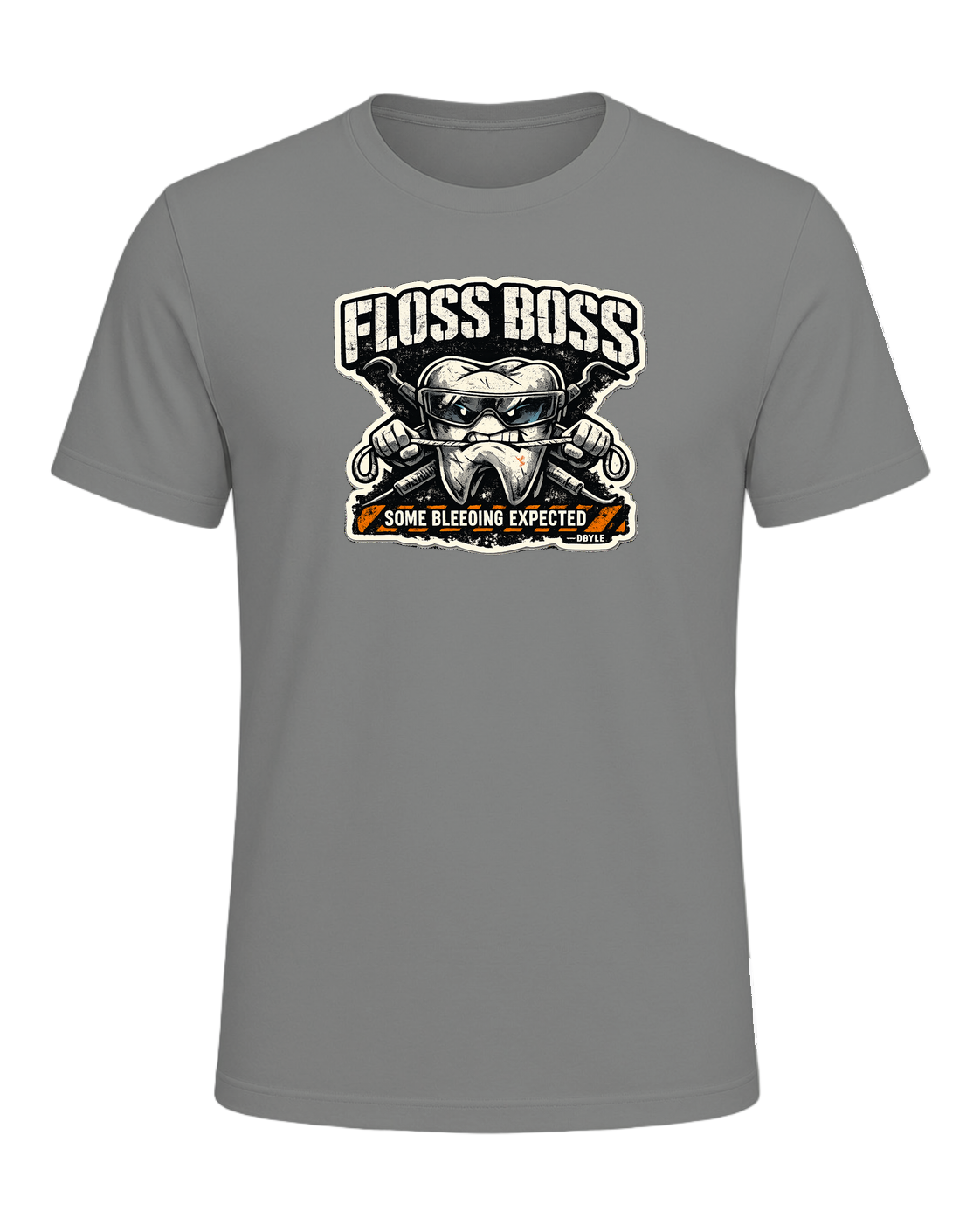 Floss Boss Some Bleeding Expected Tee — Deep Heather