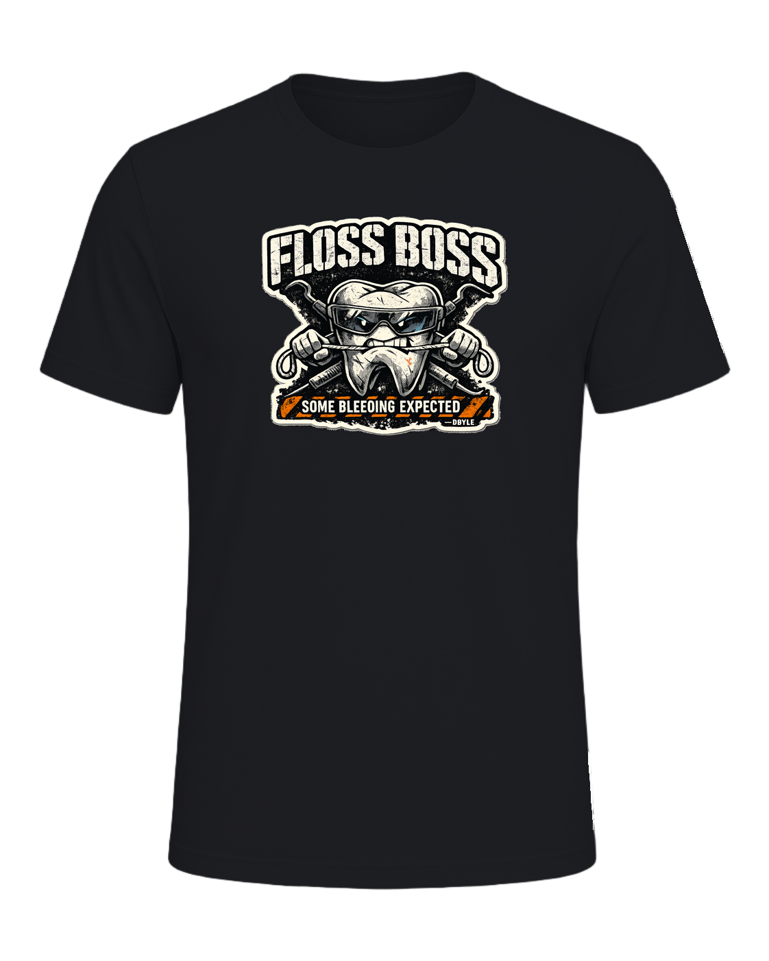 Floss Boss Some Bleeding Expected Tee — Vintage Black