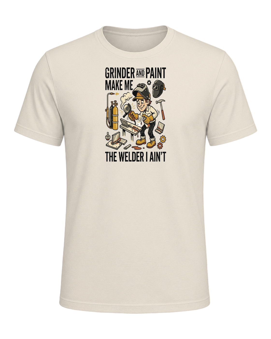 Grinder and paint make me the welder I ain't — Heather Prism Natural