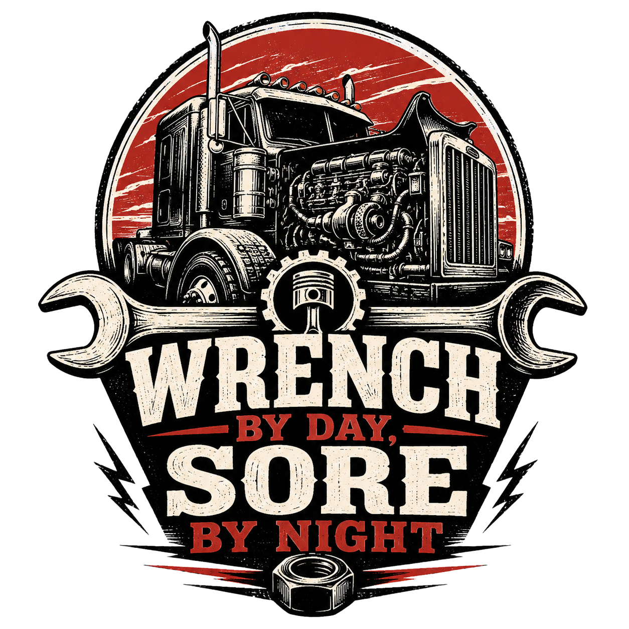 Wrench by day, sore by night