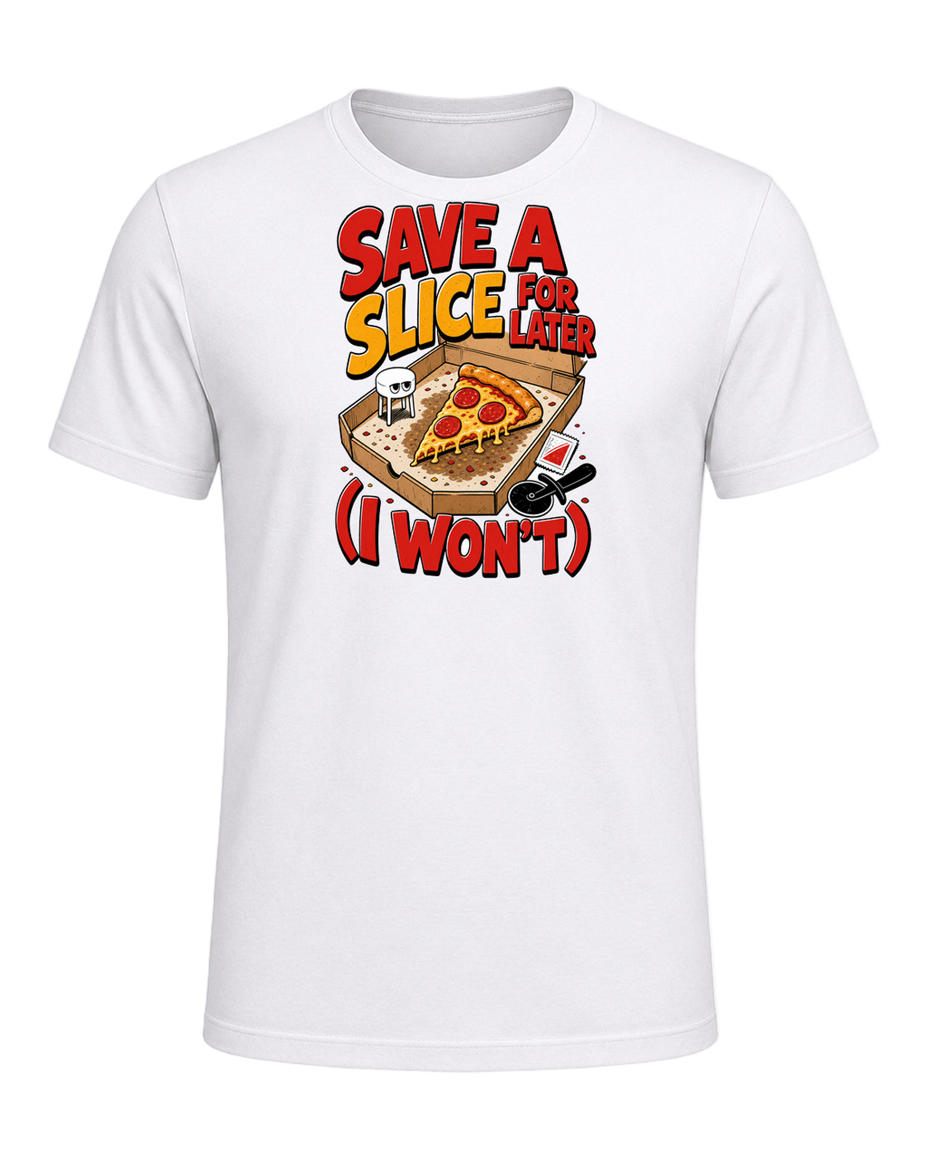 SAVE A SLICE FOR LATER (I WON'T) — White