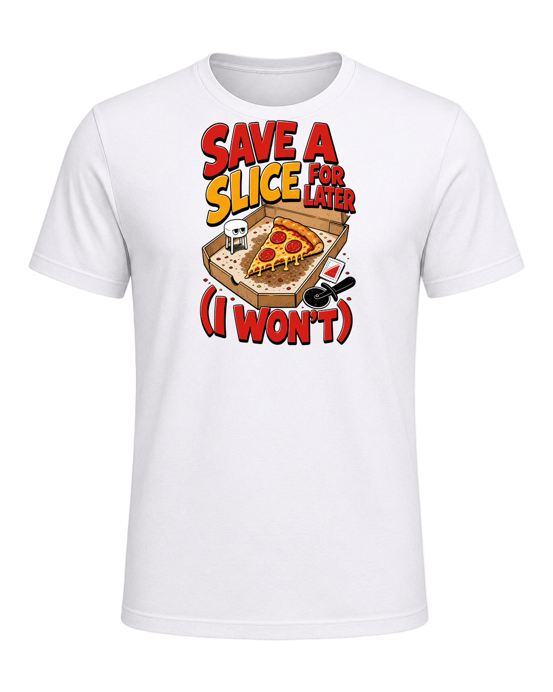SAVE A SLICE FOR LATER (I WON'T) — White