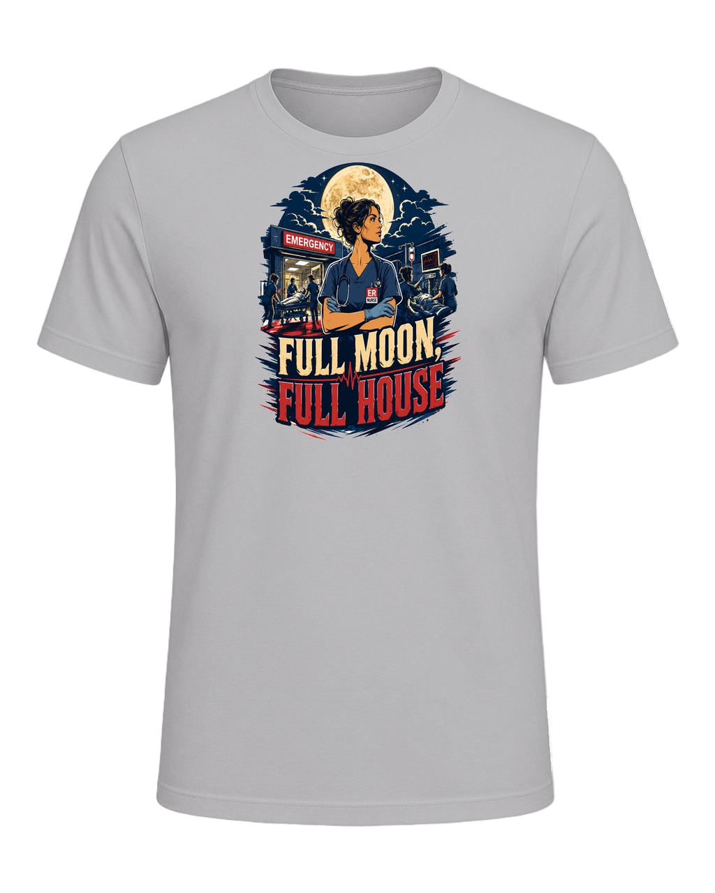 FULL MOON, FULL HOUSE — Athletic Heather