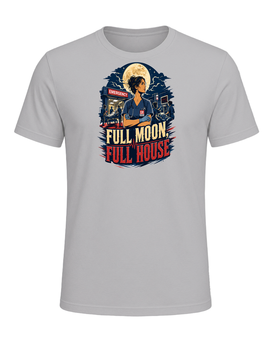 FULL MOON, FULL HOUSE — Athletic Heather