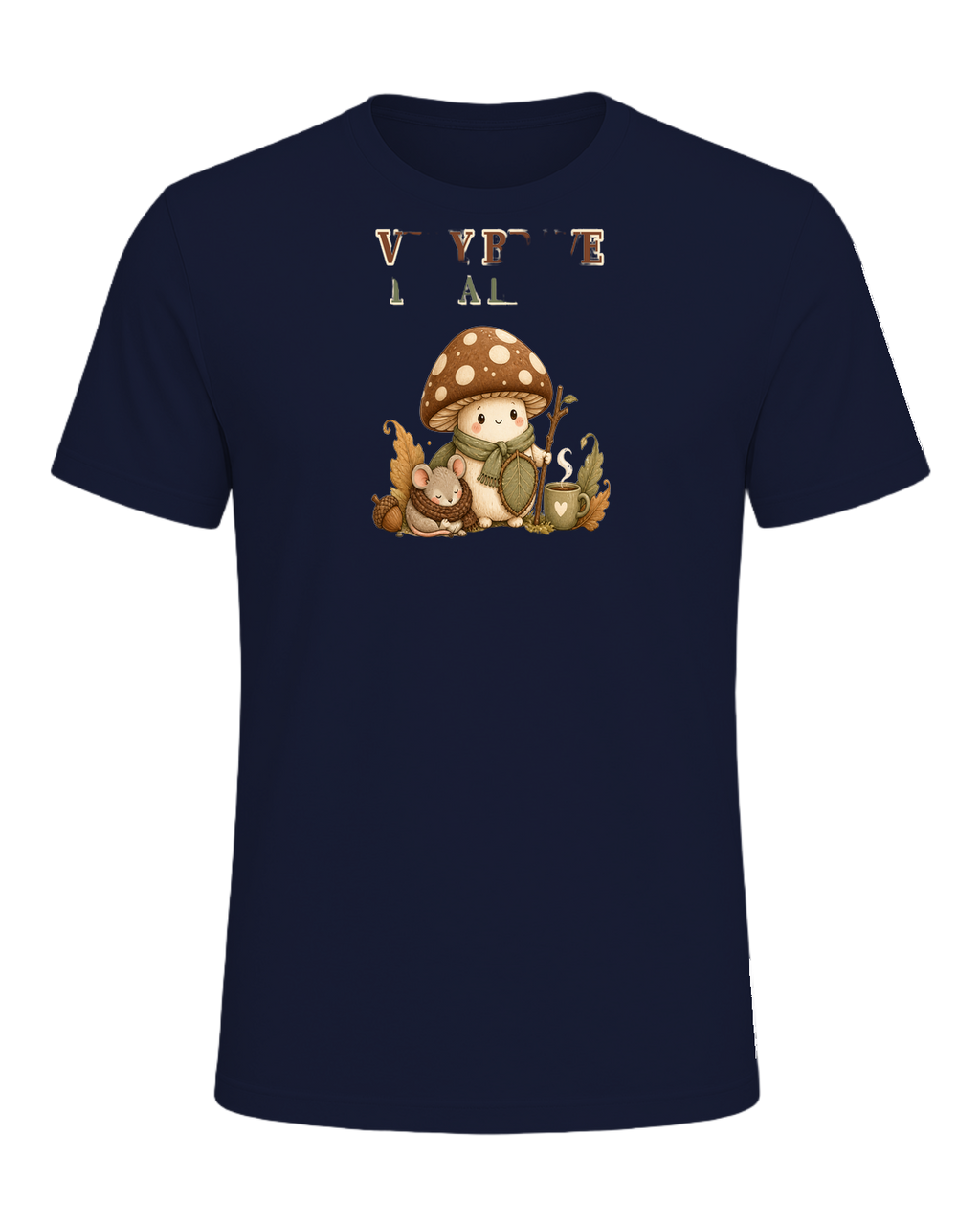 VERY BRAVE FOR A LITTLE MUSHROOM — Navy