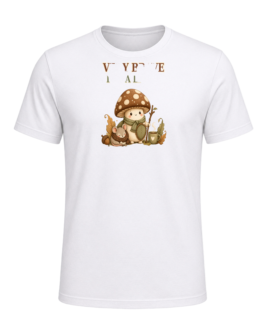 VERY BRAVE FOR A LITTLE MUSHROOM — White
