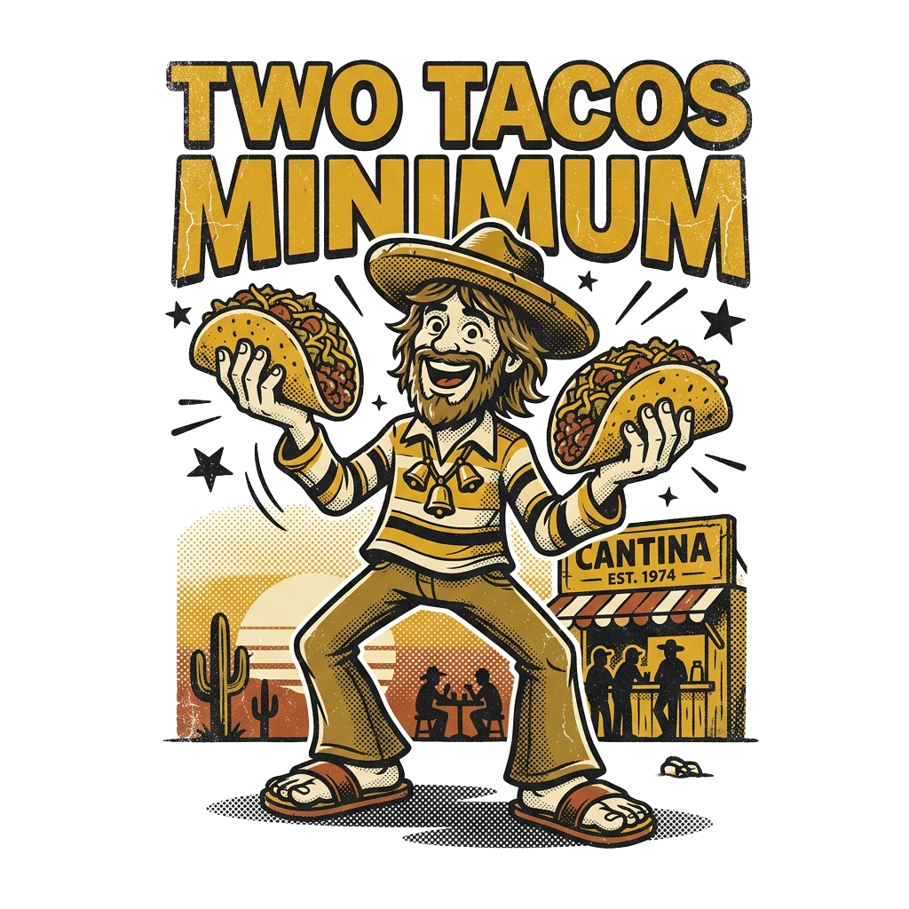 TWO TACOS MINIMUM