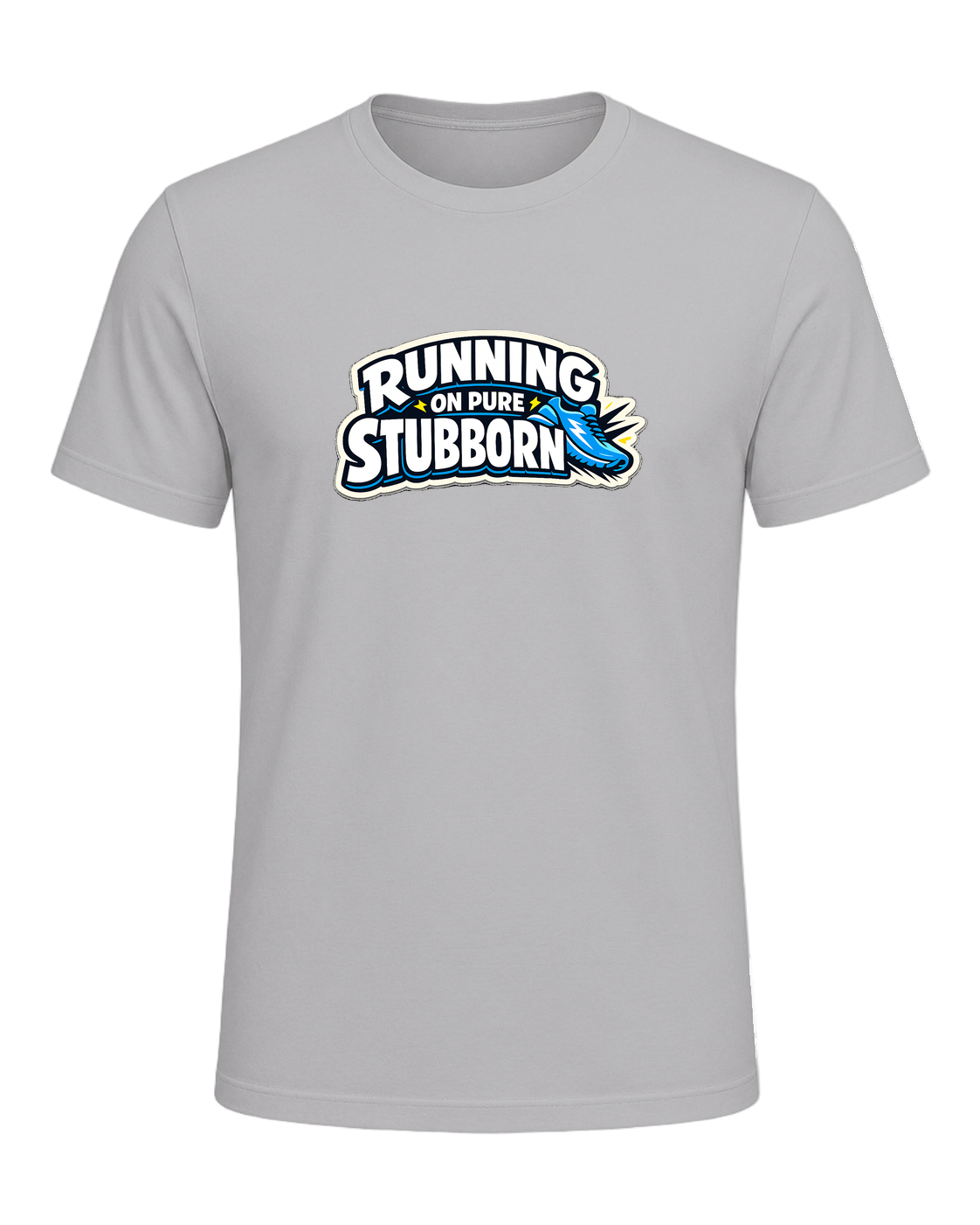 Running On Pure Stubborn Tee — Athletic Heather