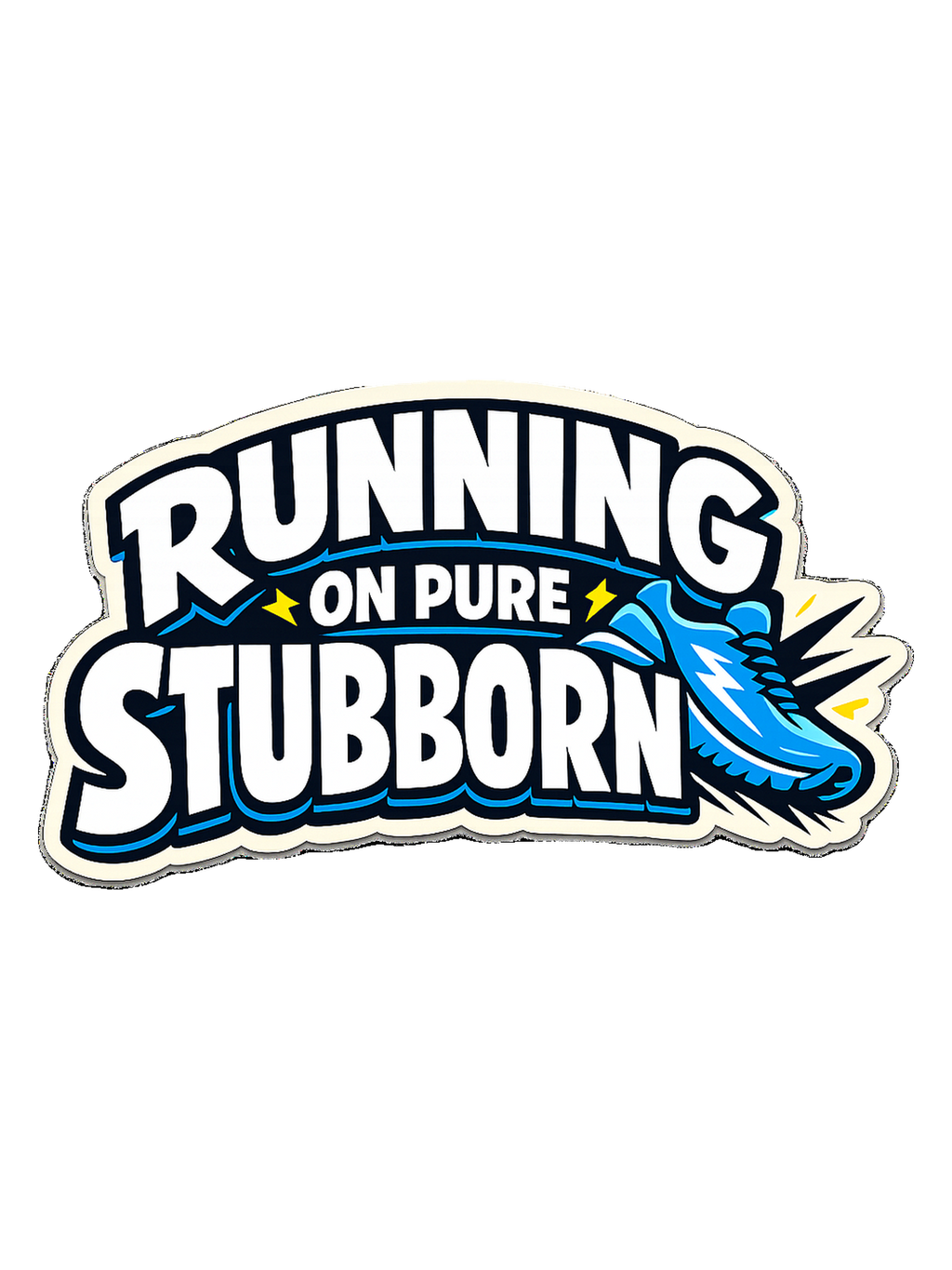 Running On Pure Stubborn Tee