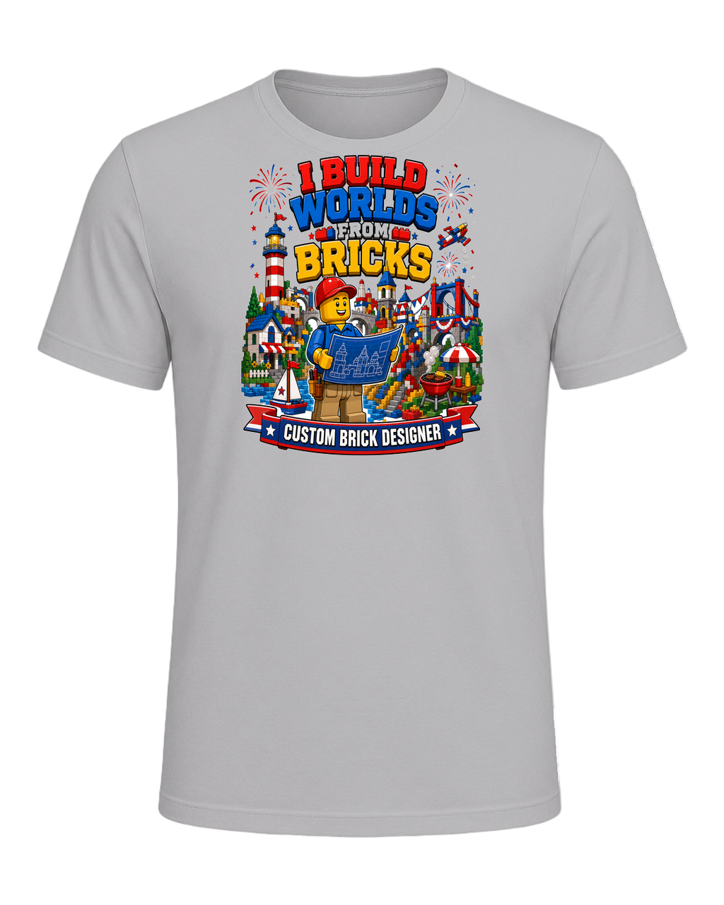Brick Builder / Custom Brick Creations — Athletic Heather