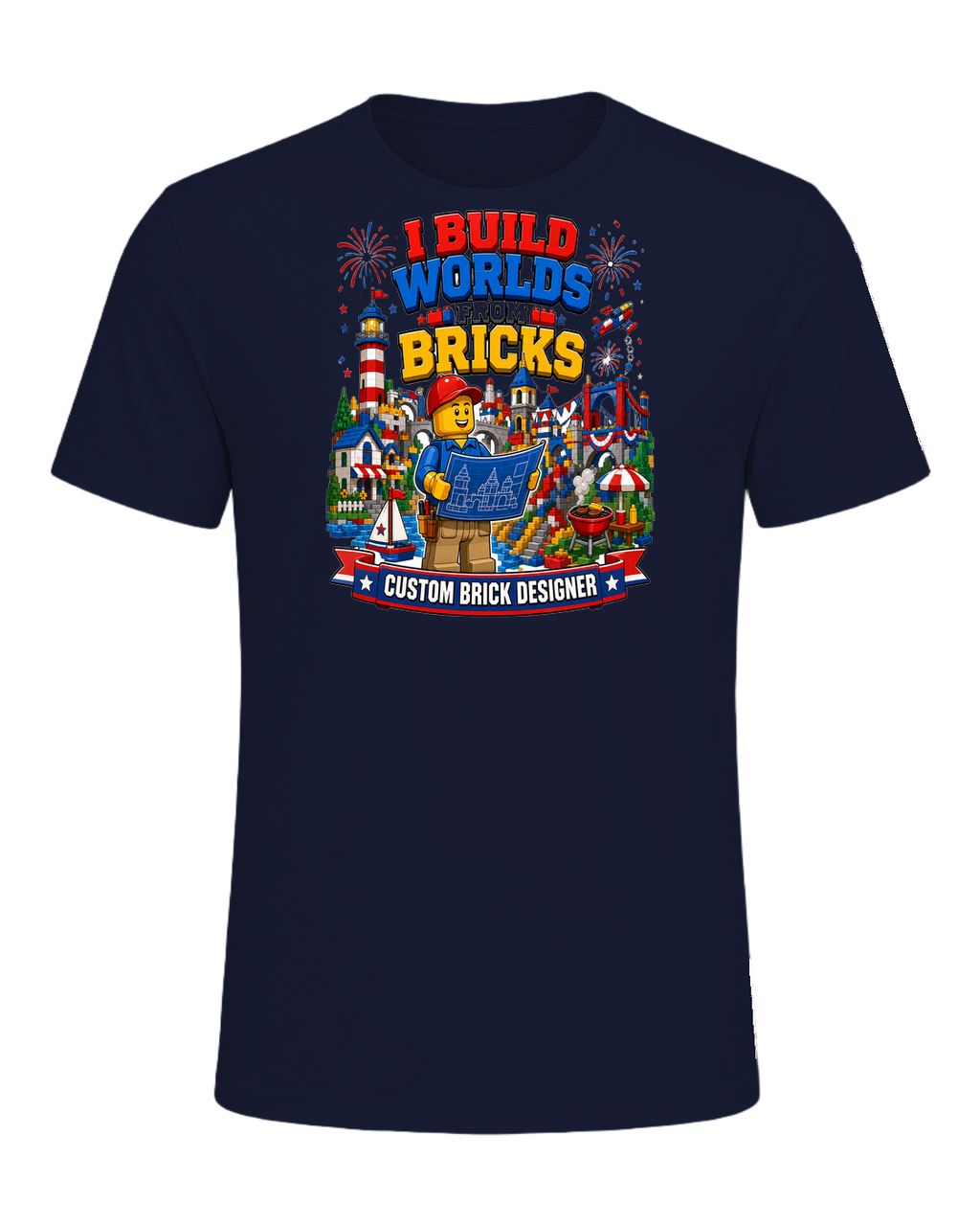 Brick Builder / Custom Brick Creations — Navy