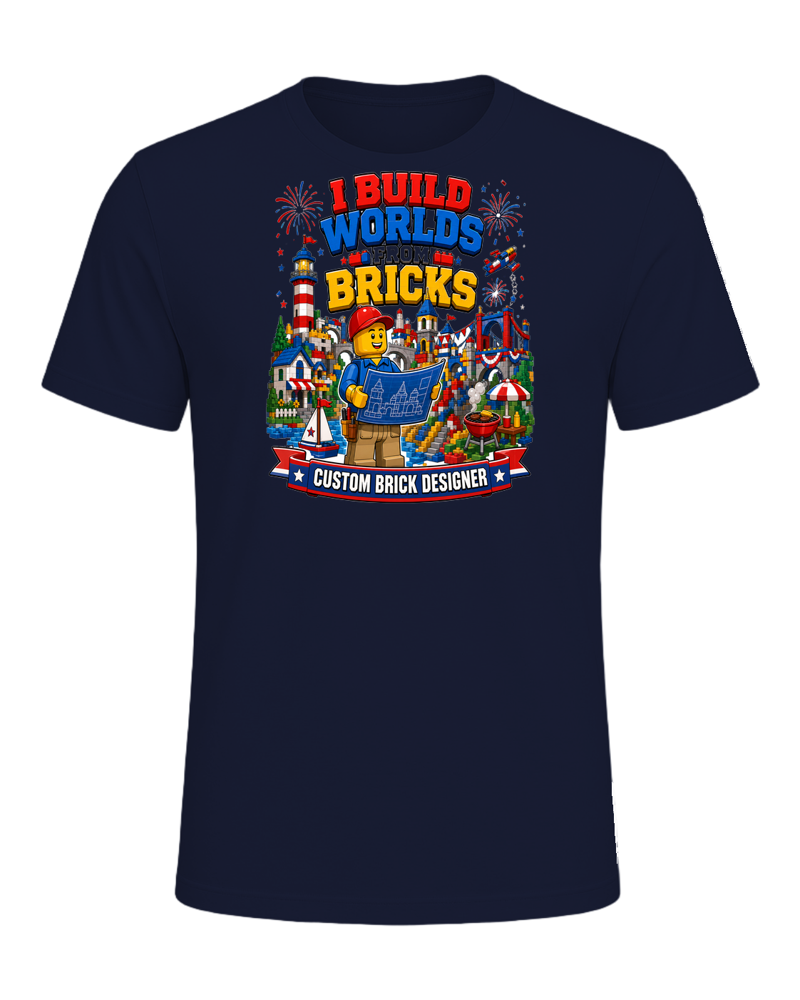 Brick Builder / Custom Brick Creations — Navy