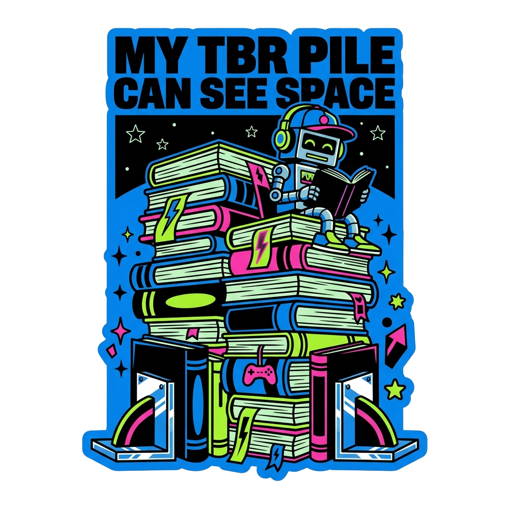 MY TBR PILE CAN SEE SPACE