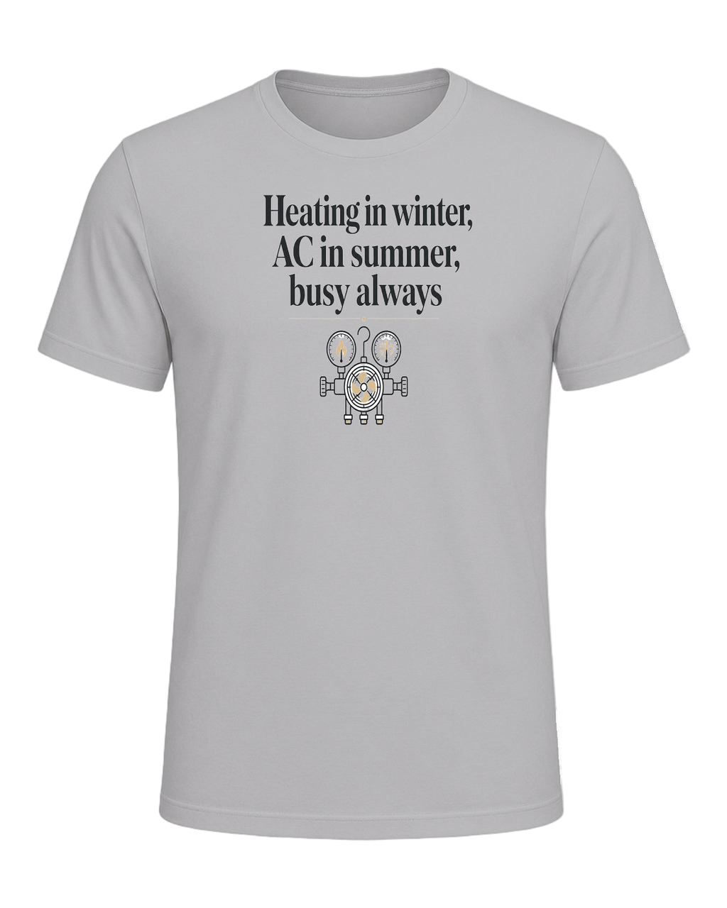 Heating in winter, AC in summer, busy always — Athletic Heather