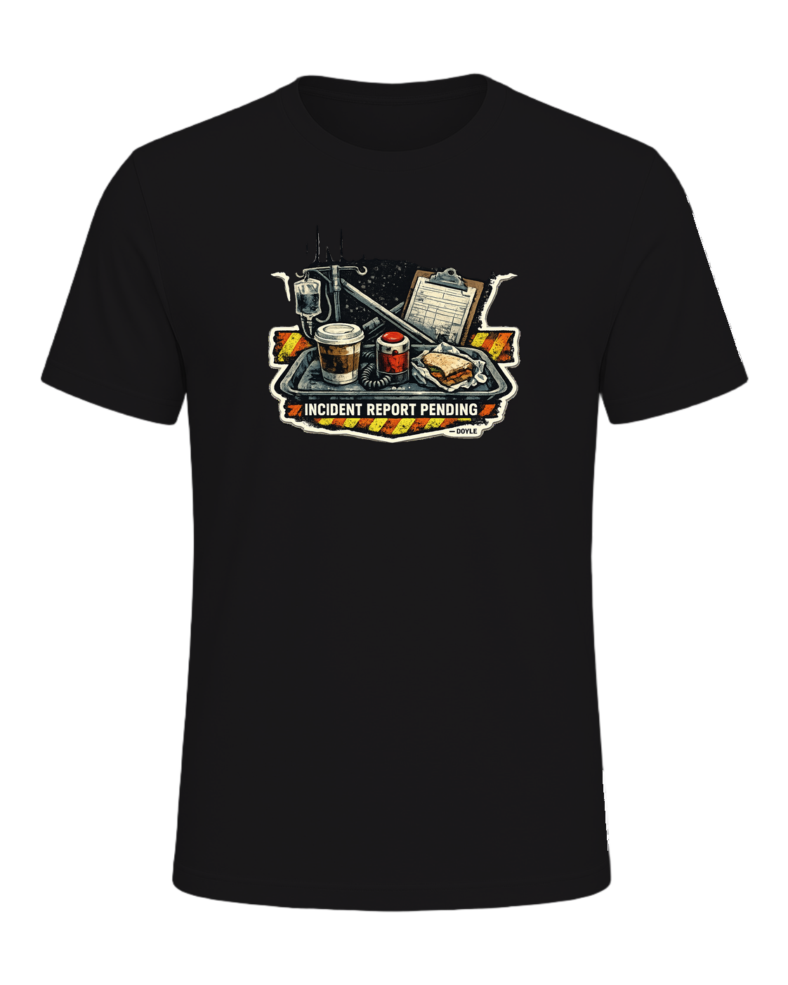 Lunch Break Incident Report Pending Tee — Dark Grey Heather