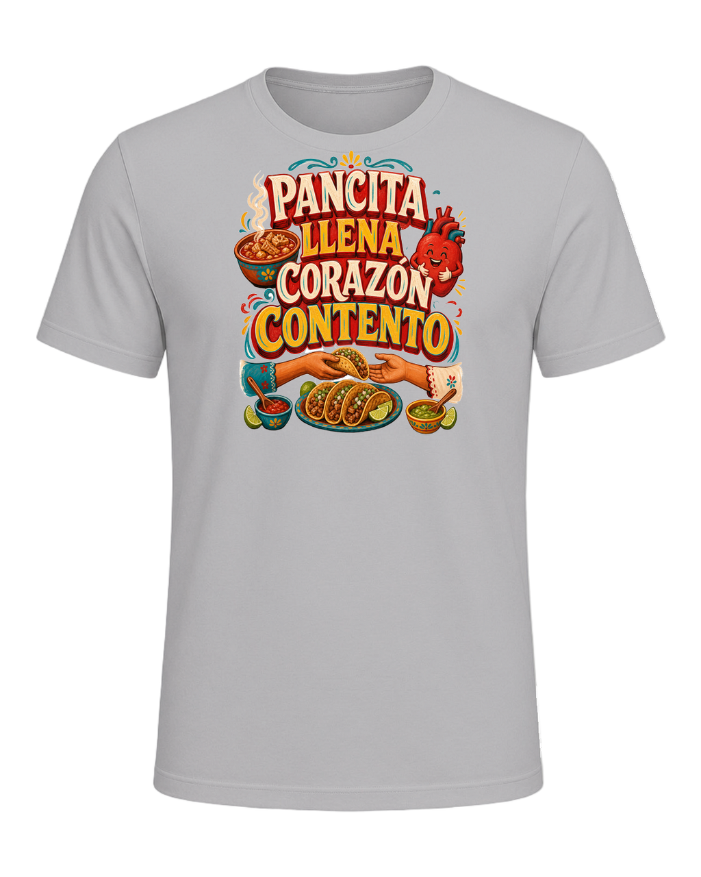 PANCITA LLENA CORAZÓN CONTENTO — Athletic Heather