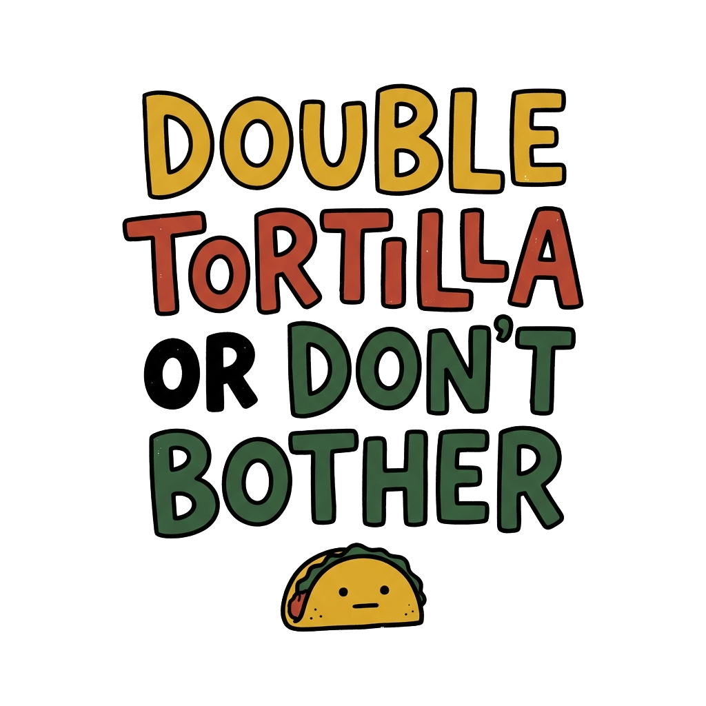 DOUBLE TORTILLA OR DON'T BOTHER