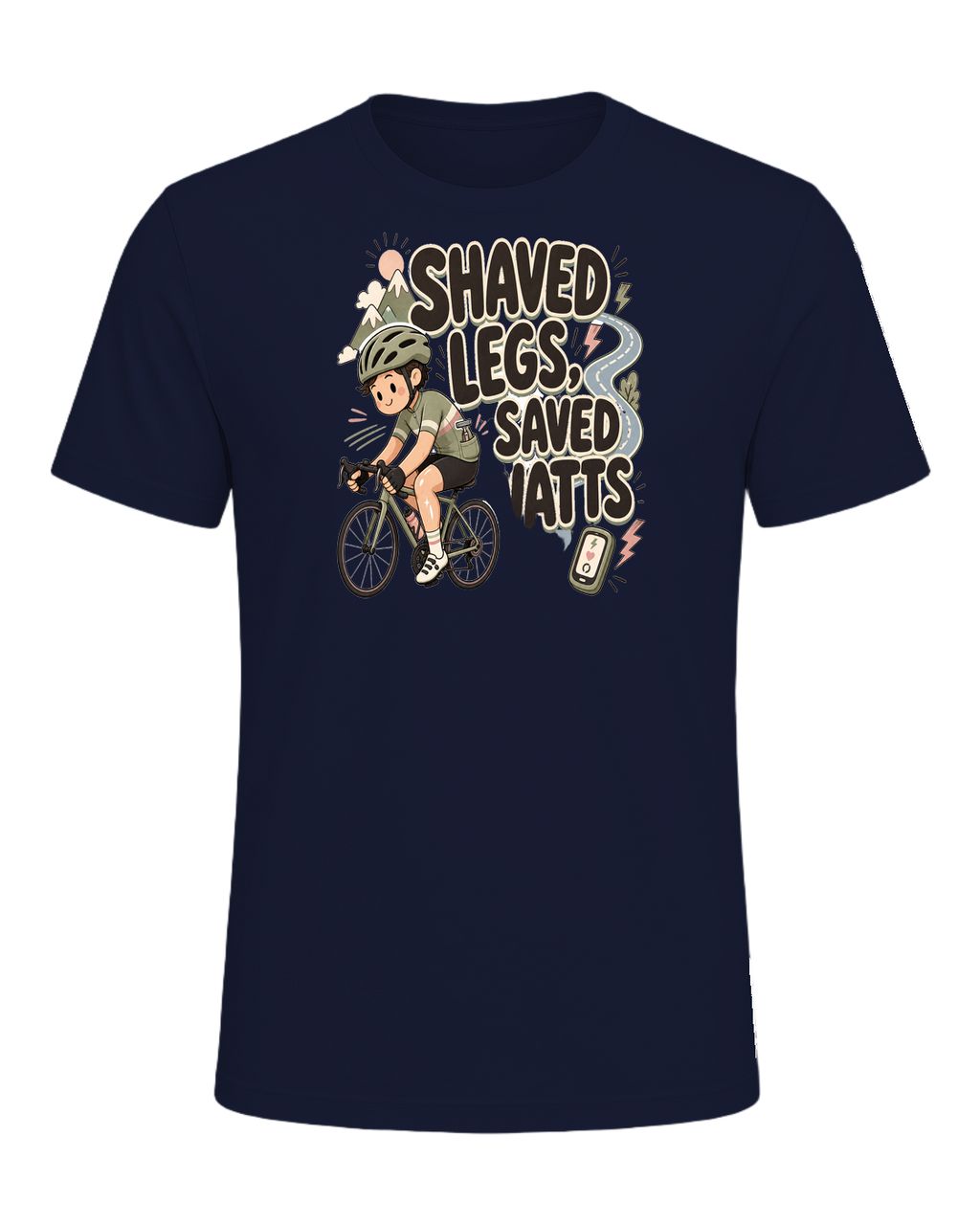 SHAVED LEGS, SAVED WATTS — Navy