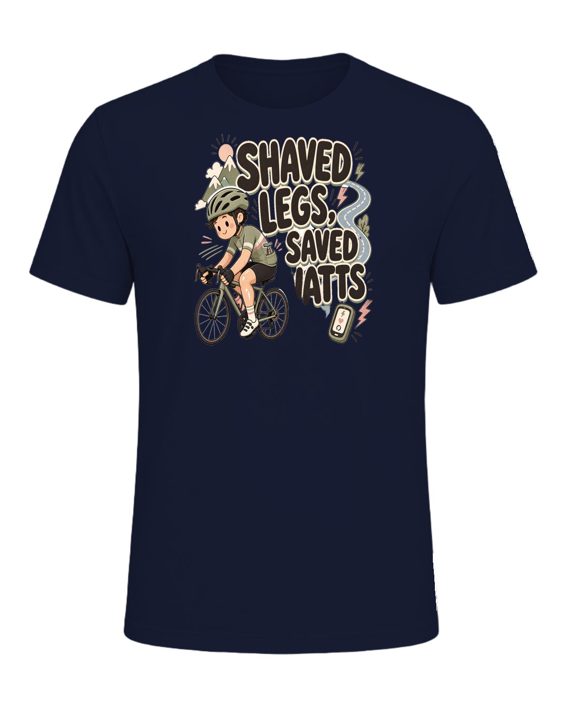 SHAVED LEGS, SAVED WATTS — Navy