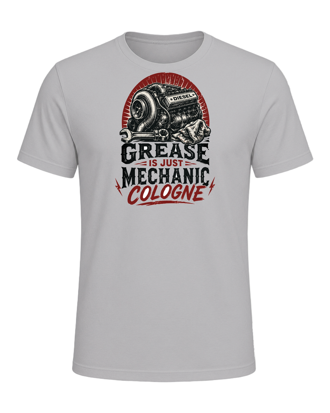 Grease is just mechanic cologne — Athletic Heather