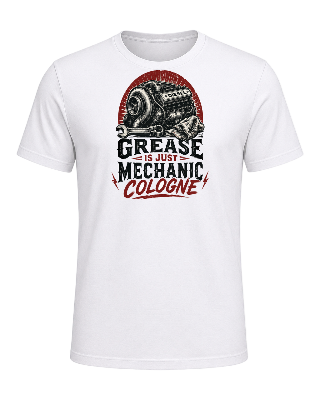 Grease is just mechanic cologne — White