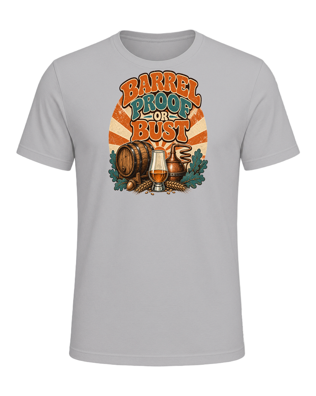 BARREL PROOF OR BUST — Athletic Heather