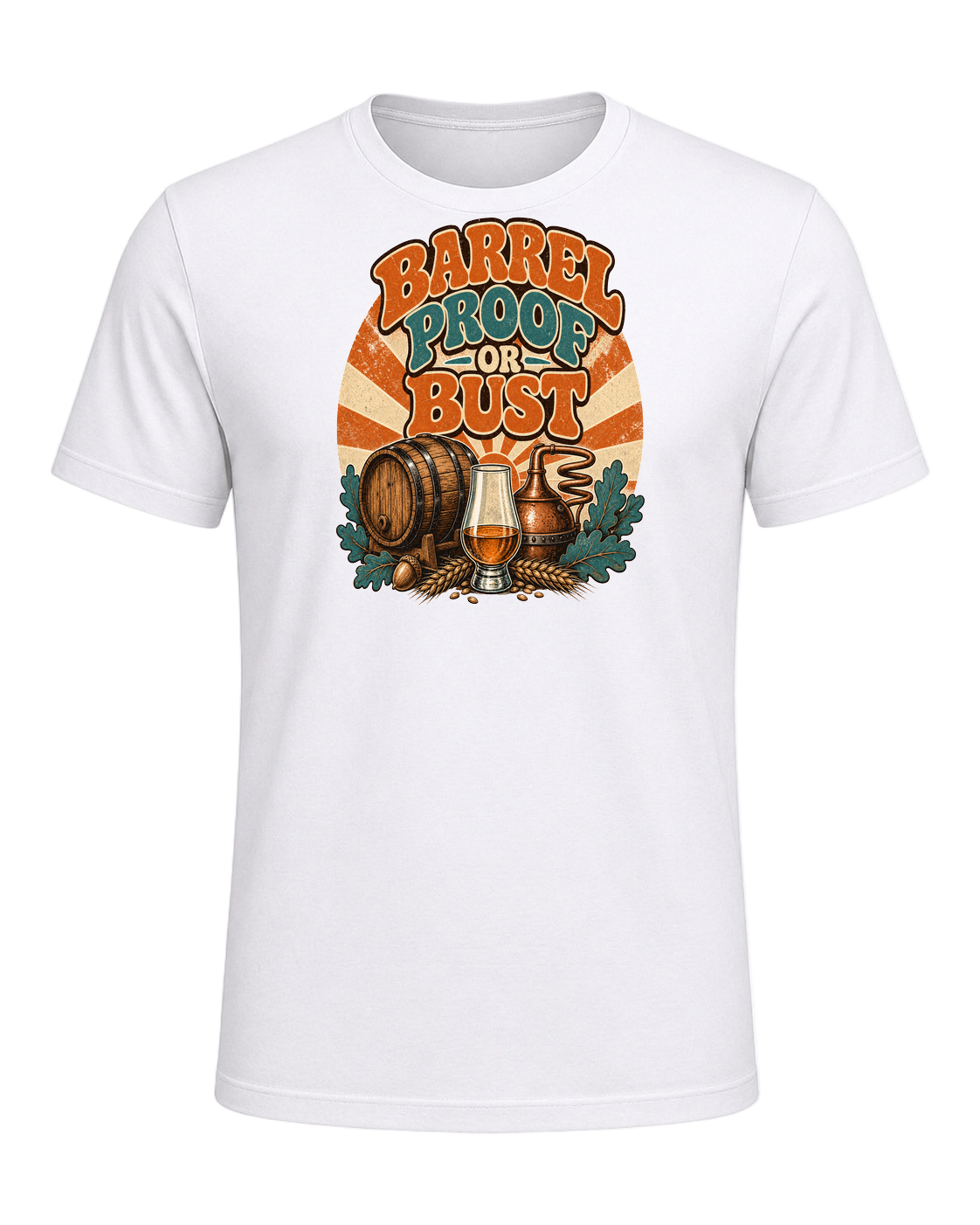 BARREL PROOF OR BUST — White