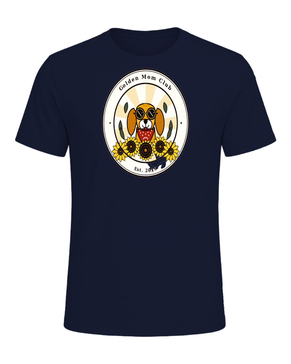 Golden Retriever Mom — Navy