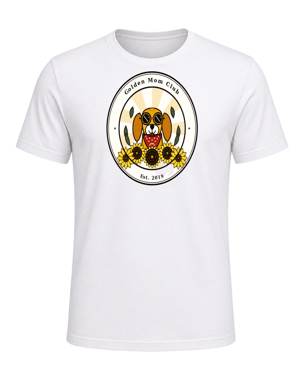 Golden Retriever Mom — White