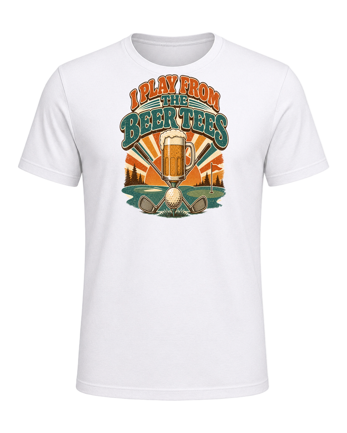 I PLAY FROM THE BEER TEES — White