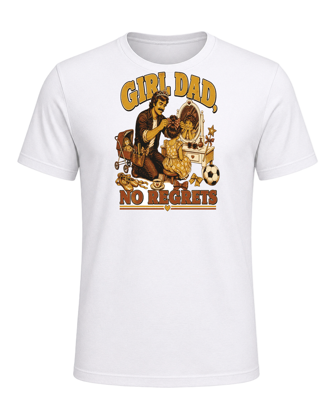 GIRL DAD, NO REGRETS — White