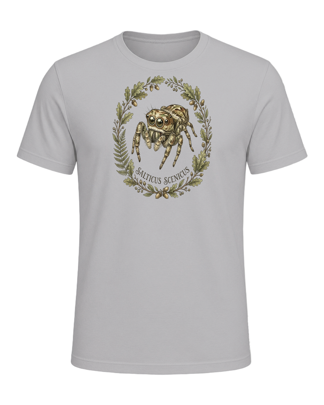 Jumping Spider Close-up Art — Athletic Heather