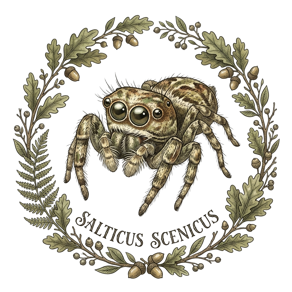 Jumping Spider Close-up Art
