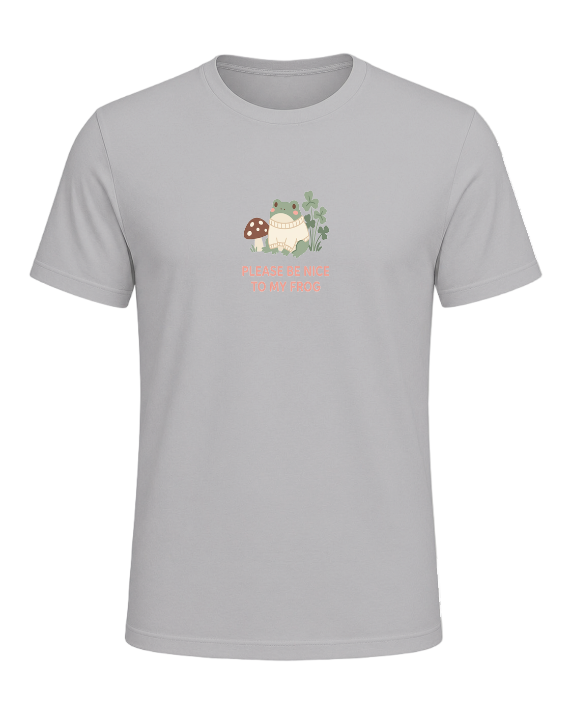 PLEASE BE NICE TO MY FROG — Athletic Heather
