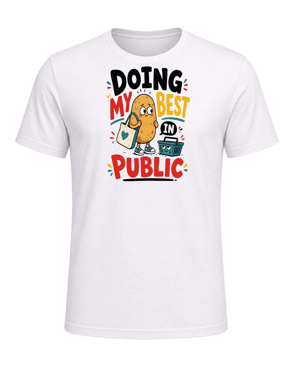 DOING MY BEST IN PUBLIC — White
